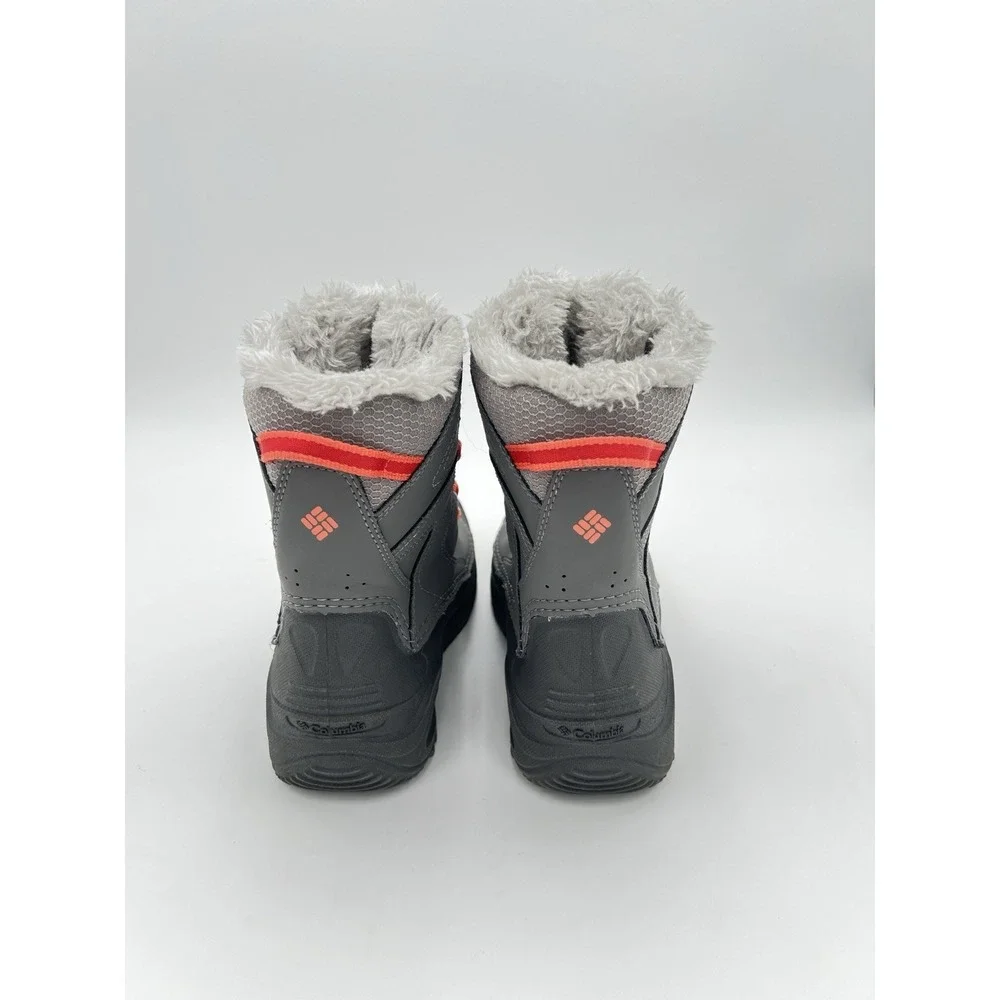 Columbia Omni-Heat Waterproof Winter Snow Boots Gray Orange Women's Size 8